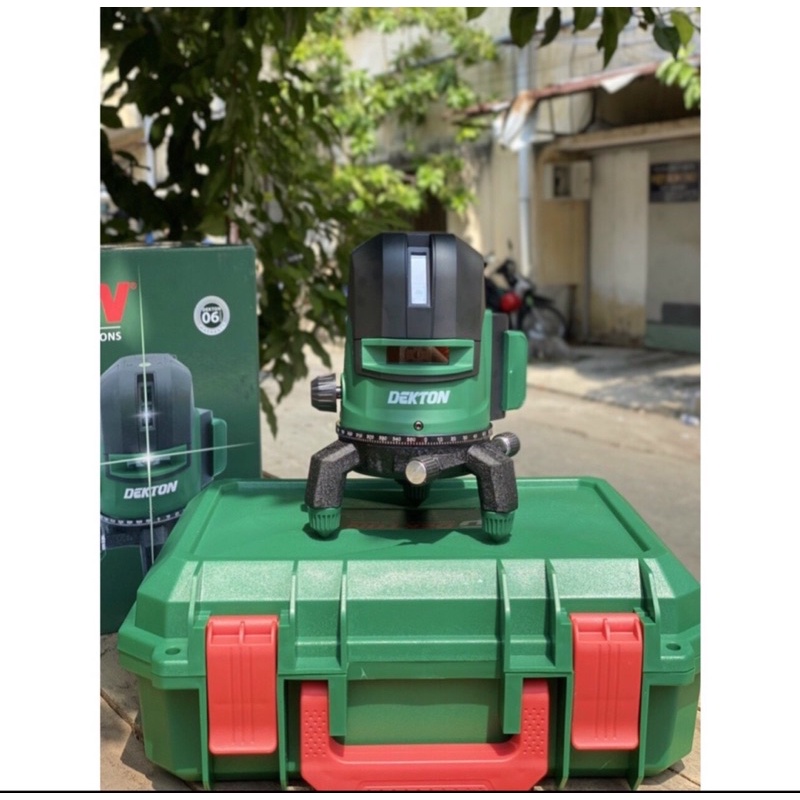 Máy cân mực Laser 5 tia xanh đèn siêu sáng DekTon LS0502 (Chưa kèm chân tia)