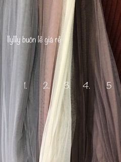 Chân váy voan lưới