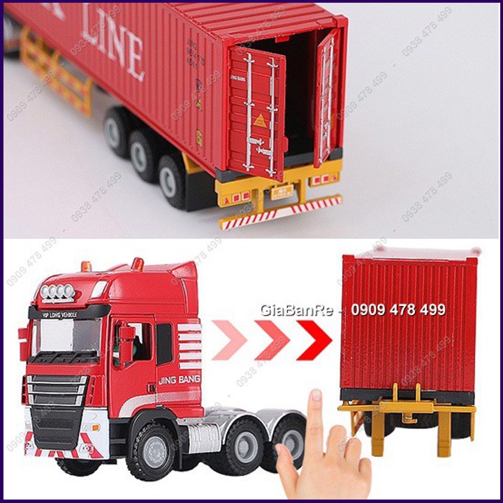 Mô Hình Xe Tải Container Tỉ Lệ 1:50 - Jingbang - Maersk - Evergreen - K Line - 9976.3