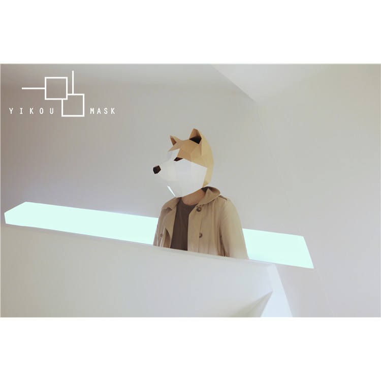Mặt Nạ Hình Chó Shiba Akita / Thỏ / Báo Đốm Dễ Thương Sáng Tạo