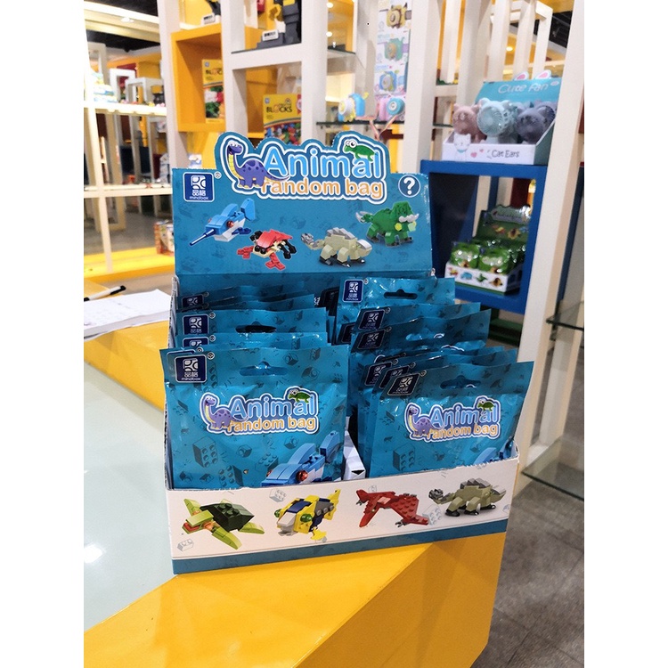 Đồ chơi khối lắp ráp, lắp ghép hình động vật, đồ chơi giáo dục vui nhộn cho trẻ em Master Kids