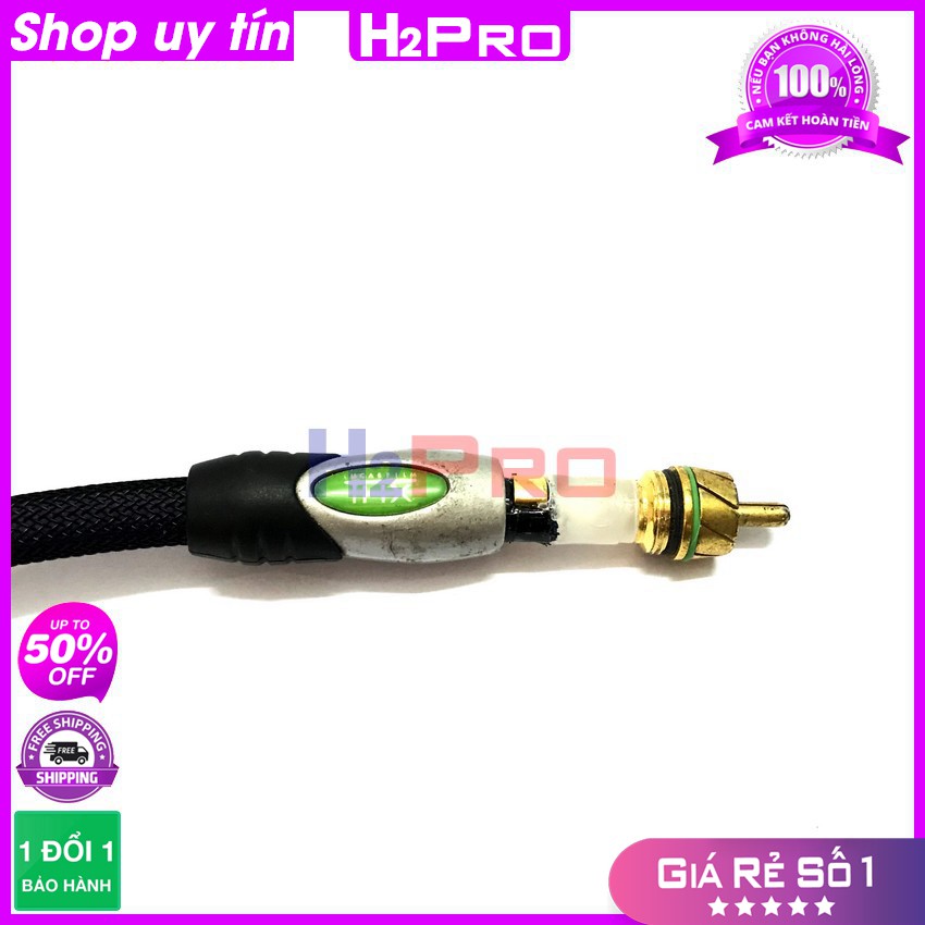 1 Dây Av 2 Đầu Monster Mỹ THX Ultra 800 24K, Dây Av 2 Đầu Bông Sen Bãi Mỹ, Chống Sôi Nhiễu, Bọc Dù Dài 2.5M-H2Pro Audio