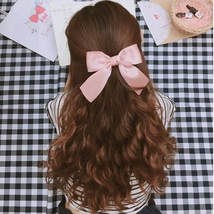 Kẹp Tóc Hình Nơ Lụa Satin Cao Cấp Bản To - Kẹp , Cột Tóc Nơ Lụa Cao Cấp Bản To