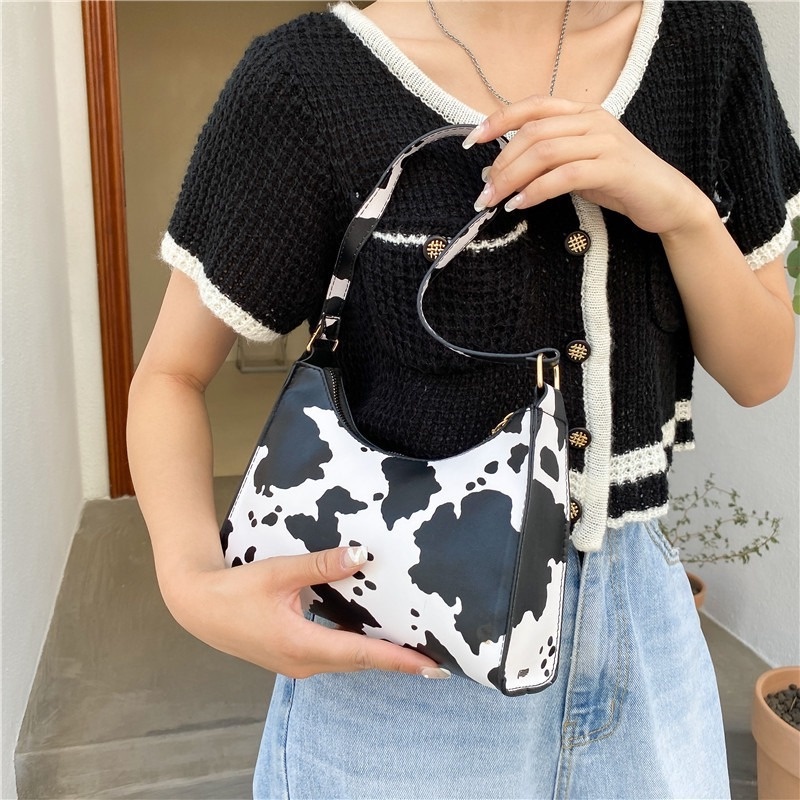 Túi Xách baguette Nhỏ Nhắn Hoạ Tiết Kẻ Sọc NB00413 Phong Cách Thời Trang 2022