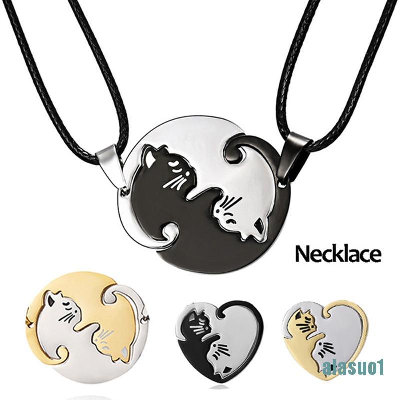 Bộ 2 Dây Chuyền Mảnh Ghép Trái Tim Cho Nữ