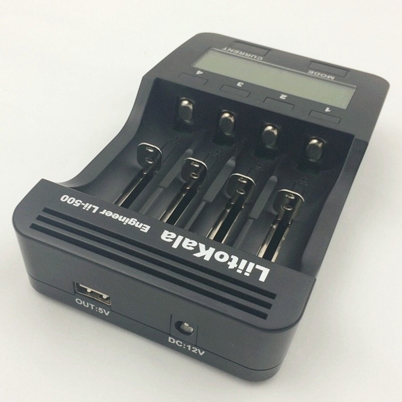 Bộ sạc và test dung lượng nội trở pin đa năng Liitokala Lii-500 cho pin AA AAA 18650 26650 14500 1.2V 3.2V 3.6V