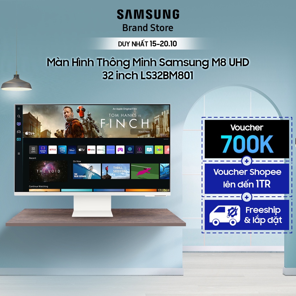Màn Hình Thông Minh Samsung M8 UHD 32 inch LS32BM801 | Chính hãng - BH 24 tháng