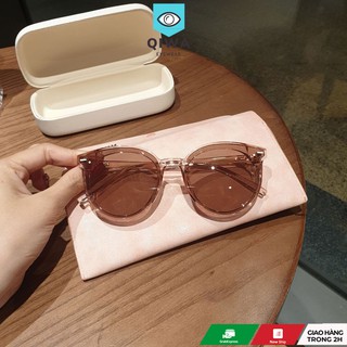 Kính râm mắt tròn chống nắng Qiwa Eyewear 5042, Mắt kính râm hàn quốc cho cả nam và nữ