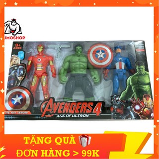 Đồ Chơi Biệt Đội Siêu Anh Hùng Gồm 3 Nhân Vật Và Phụ Kiện,Cao 21cm, Nhựa Cao Cấp,Có Phát Sáng, Cử Động Khớp - SUMOSHOP68