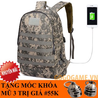 Balo 3 Pubg - Tặng móc khóa PUBG