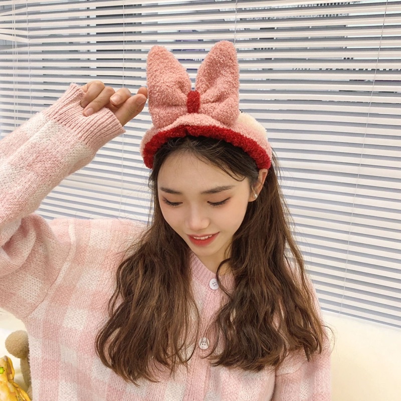 (Nhiều mẫu) Băng đô tai thỏ, cài tóc trang điểm rửa mặt makeup, turban hình gấu bông phụ kiện tóc làm đẹp nam nữ bé gái