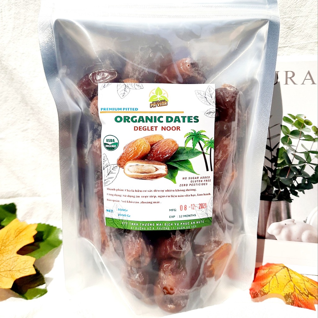500GR Qủa Chà là tạo vị ngọt- Chà là rời  Dùng nấu sữa hạt tạo ngọt , Hàng mới Thương hiệu PA NUTS