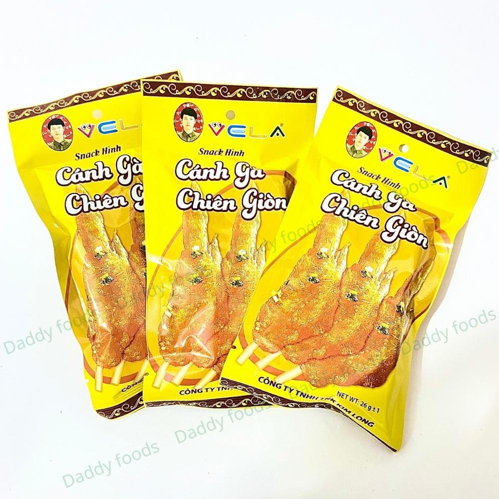 10 gói Bim bim cánh gà chiên giòn vị cay nhẹ thơm ngon