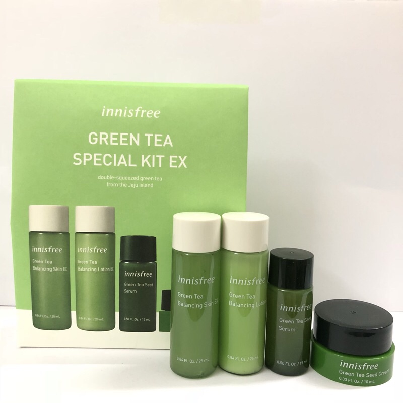 Set Kit 💖FREESHIP💖 Set dưỡng da trà xanh INNISFREE Green Tea Special Kit Mini