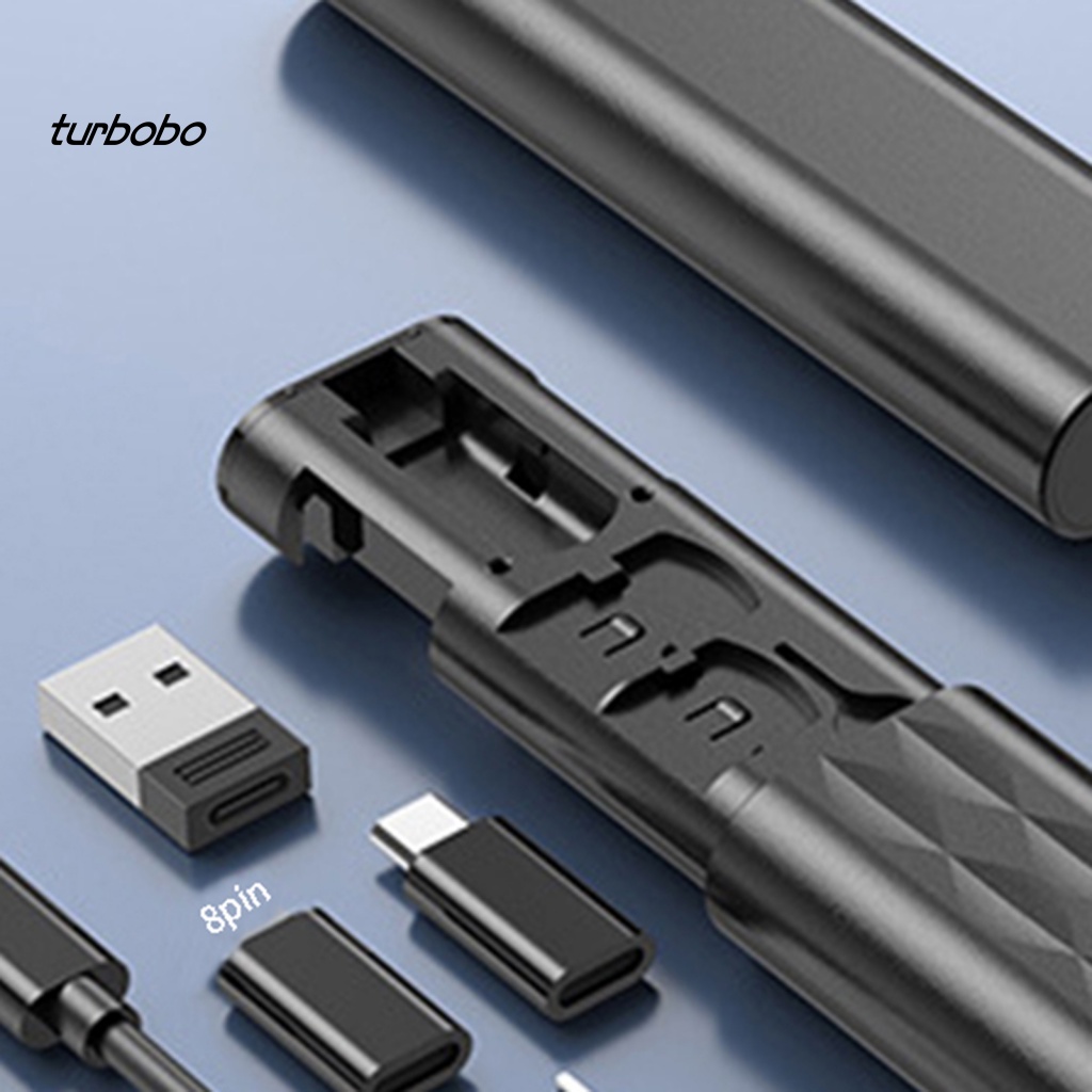 Turbobo Bộ Chuyển Đổi Cáp Sạc Thẻ Chuyển Đổi Dữ Liệu Eject Pin Box Nhiều Giao Diện