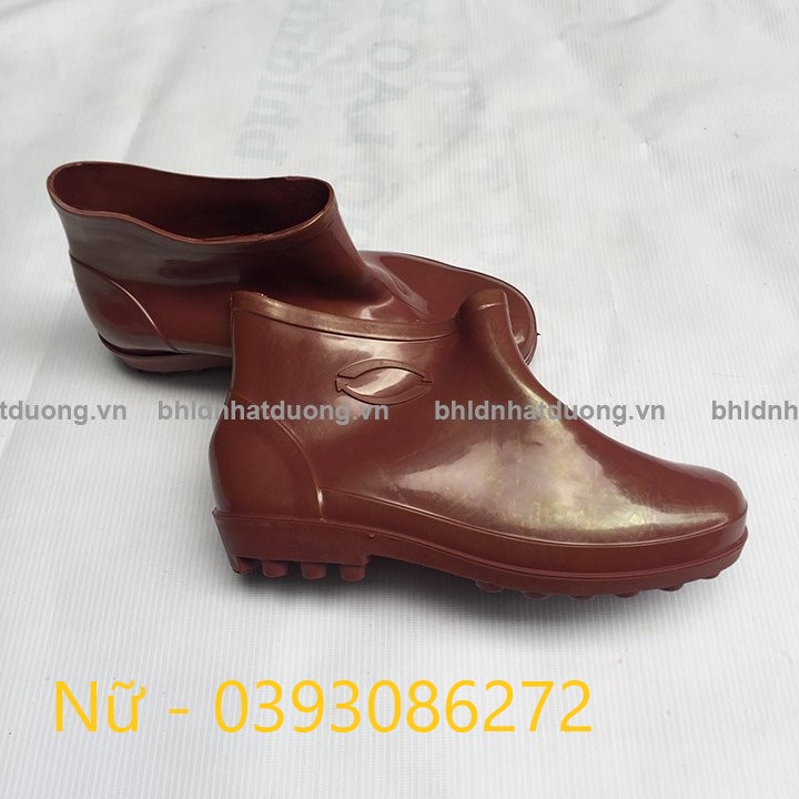 Ủng đi mưa ủng đi mưa người lớn thấp cổ TGP nhựa PVC chống thấm nước trơn trượt tối đa