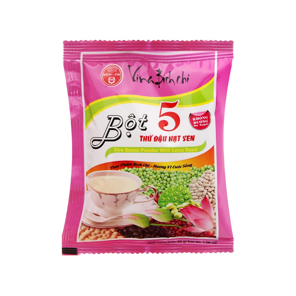 Bột đậu 5 loại-hạt sen Bích Chi-Bột 5 thứ đậu-Ngũ Cốc