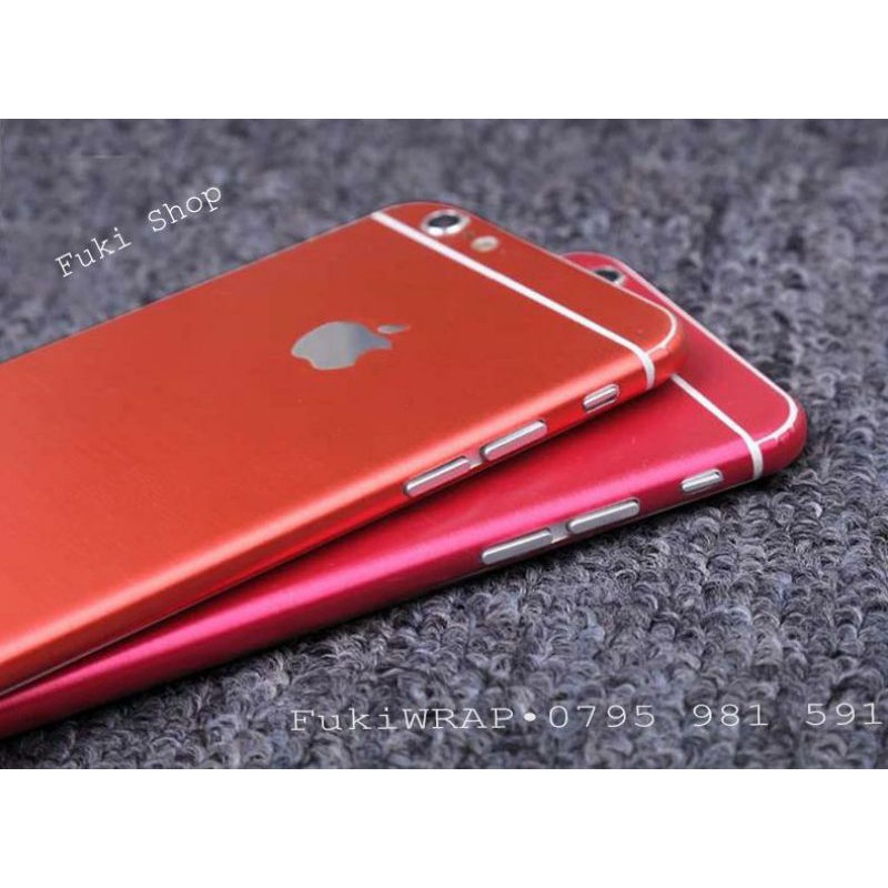 [9 MÀU] Dán Skin Nhôm Xước iPhone  ip6 ip6s 6plus 7plus 8plus ip7 ipX ipXS