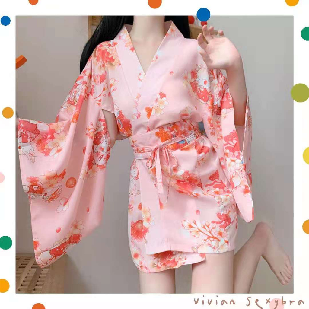 🌺sexy cosplay🌺Set đồ ngủ kimono cao cấp Nhật Bản gợi cảm nàng Geisha+quần lót--Không Socks Freesize 40-70kg---003 | BigBuy360 - bigbuy360.vn
