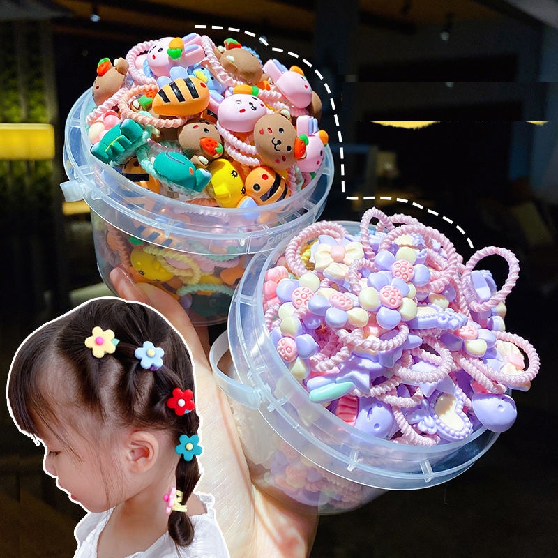 Xô 50 Dây Buộc Tóc Trẻ Em Cute