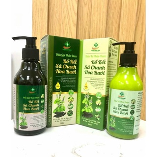 Bộ Dầu Gội Xả Tinh Chất Bồ Kết Chanh Sả Hoa Bưởi Giúp Dưỡng Tóc Phục Hồi Tóc Kích Mọc Tóc