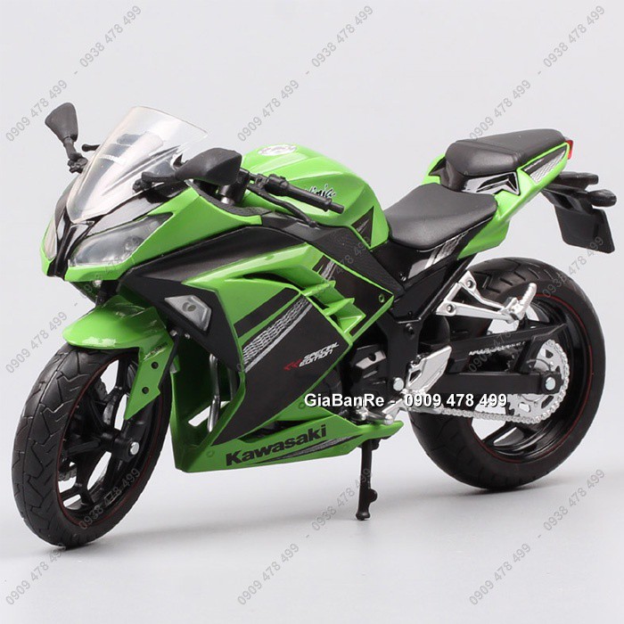 Xe Mô Hình Kawasaki Ninja 300 Tỉ Lệ 1:12 - Joycity - Xanh Lá - 8690.4