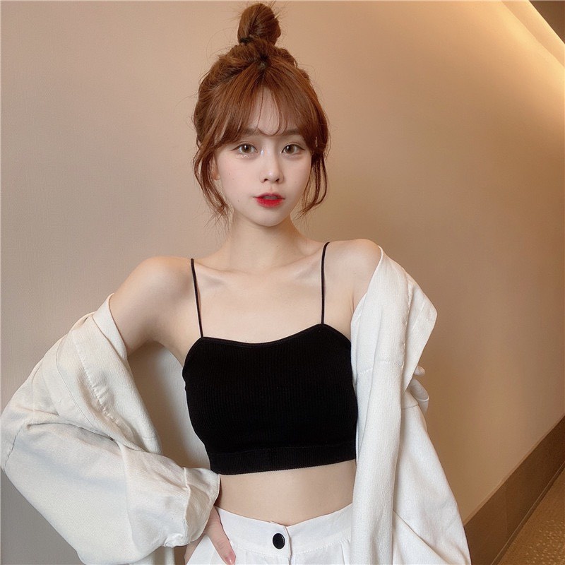 Áo Bra Nữ 2 Dây Gân Tăm Dây Mảnh Đáng Yêu Và Gợi Cảm 7719 | BigBuy360 - bigbuy360.vn