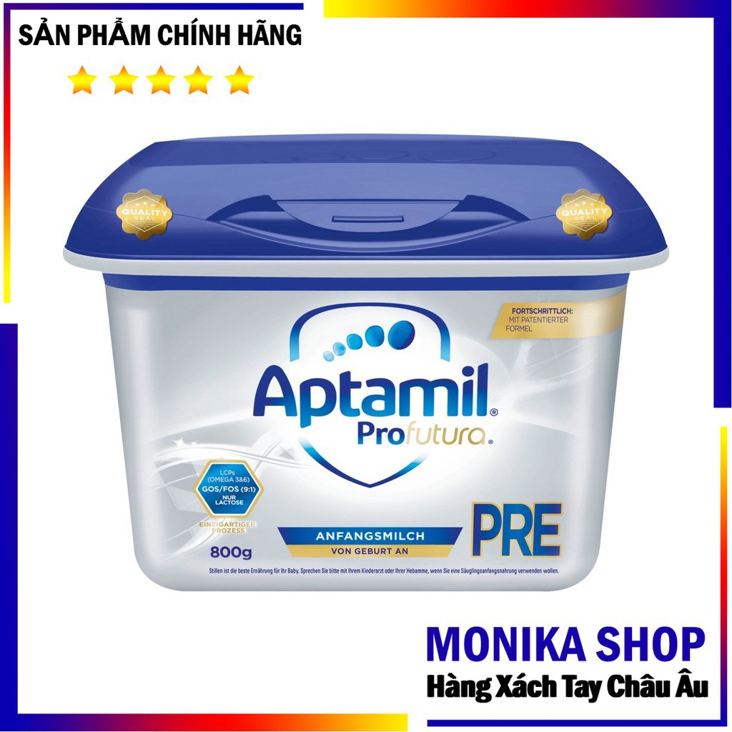 Sữa Aptamil bạc Đức 800gr (số 1, 2, Pre)