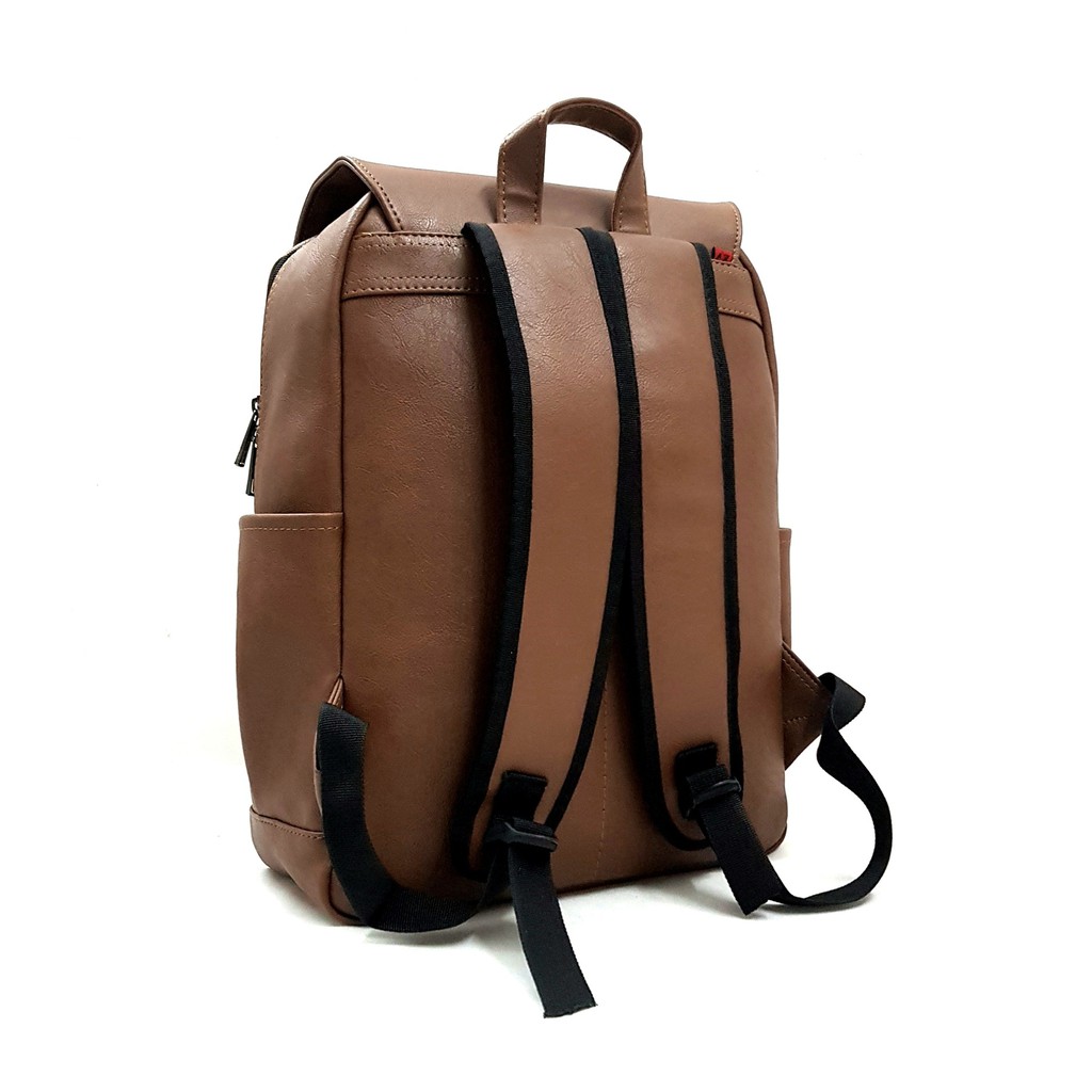 Balo Da Nam Nữ Thời Trang Laptop 15inch-Balo Da Hai Khóa