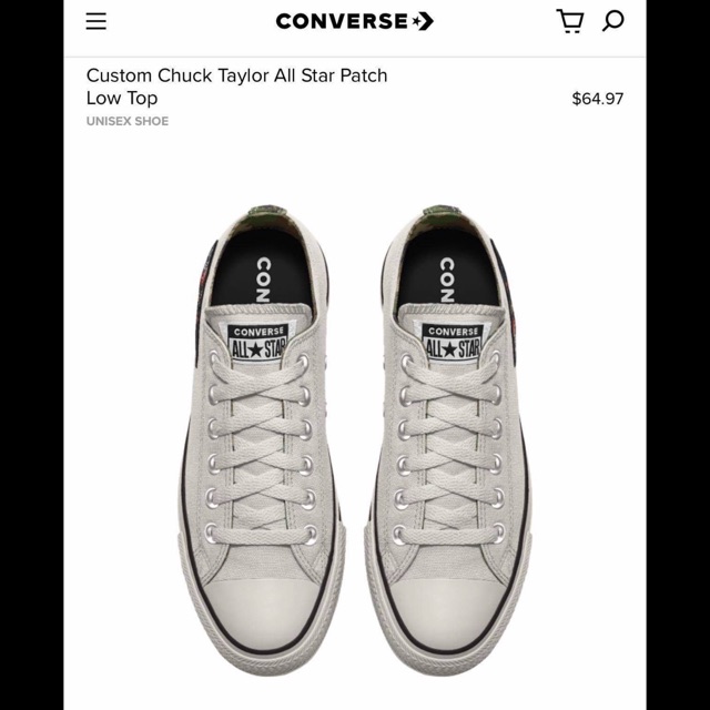 ( Auth - có Bill) Giày Chuck Taylor Convers size 36