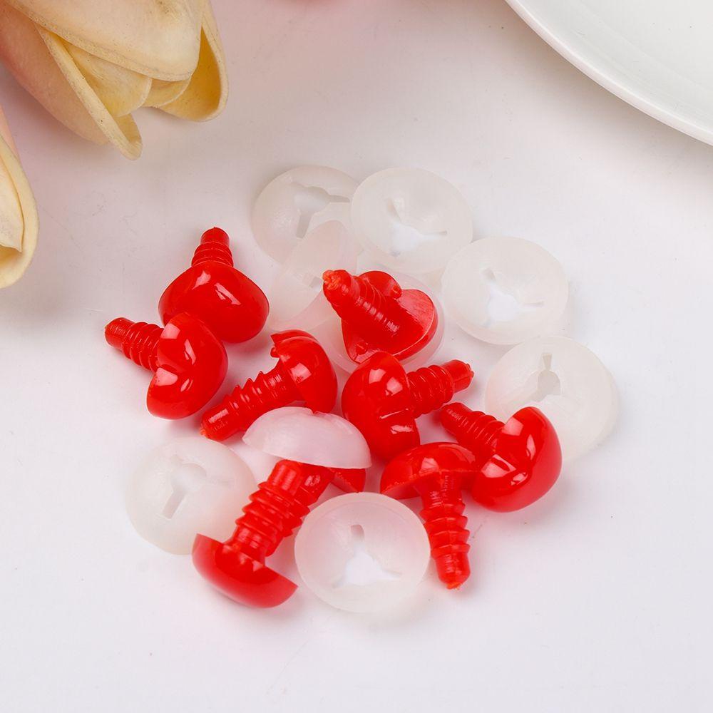 Set 10 / 5 Cặp Mắt Nhựa Màu Hồng / Đỏ / Đen Cho Búp Bê BJD DIY