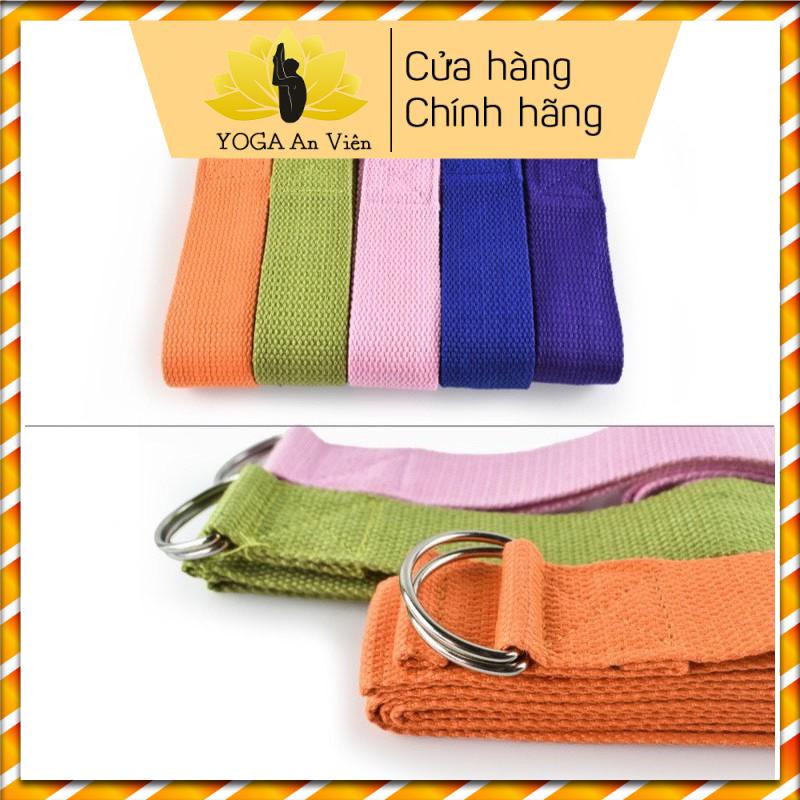 Dây tập yoga chất liệu cotton siêu bền, dụng cụ tập yoga tiện lợi và chắc chắn tại nhà