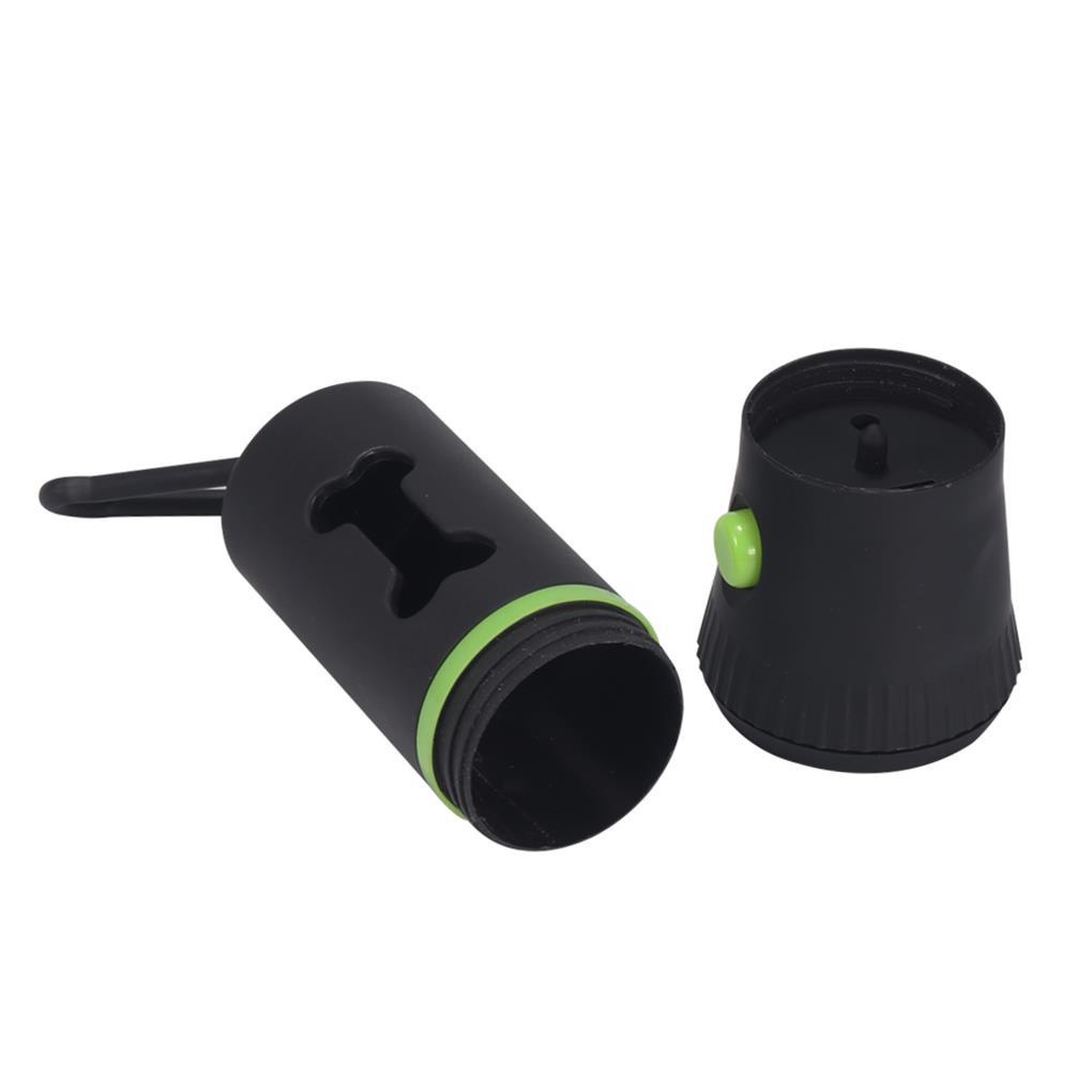 (runbu) Giá Đỡ Phân Phối Túi Đựng Chất Thải Có Đèn Pin Và Mặt Dây Chuyền Ngoài Trời Cho Cún Cưng