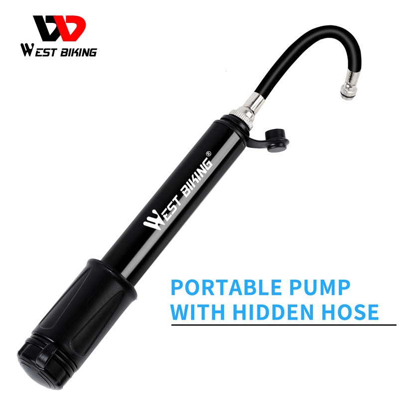 Ống bơm xe đạp leo núi mini WEST BIKING thiết kế dễ mang theo tiện dụng