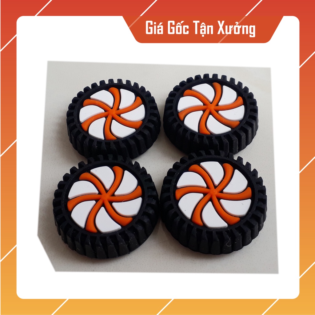 Núm chụp analog PS4, PS5, XBOX, bọc silicon bảo vệ analog hình bánh xe cao cấp