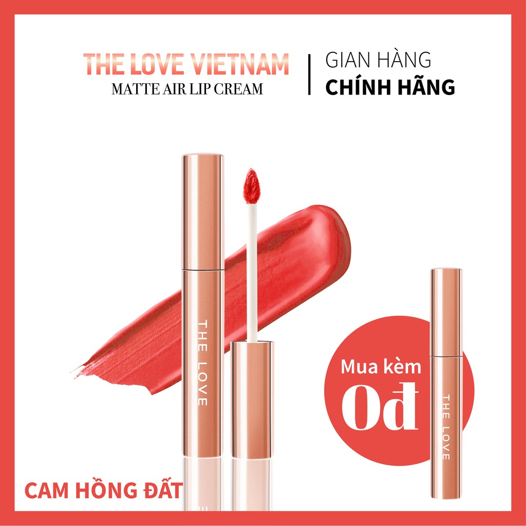 Son Chính Hãng THE LOVE Cam hồng đất Không Chì Siêu lì 4ml | BigBuy360 - bigbuy360.vn