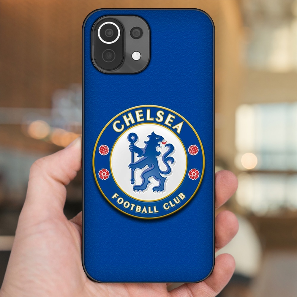 Ốp lưng Xiaomi Mi 11 Lite viền đen in hình Chelsea FC