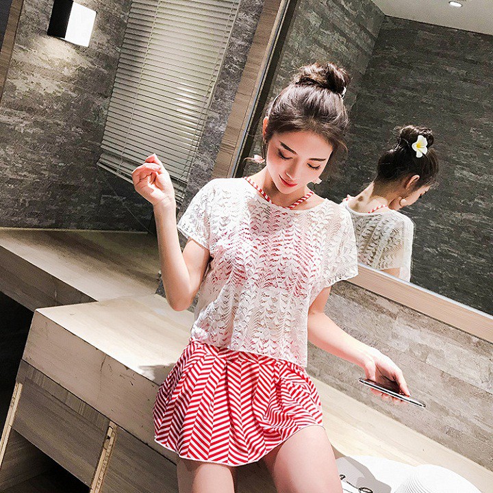 Bộ Bikini Áo Tắm đẹp kèm áo ren | BigBuy360 - bigbuy360.vn