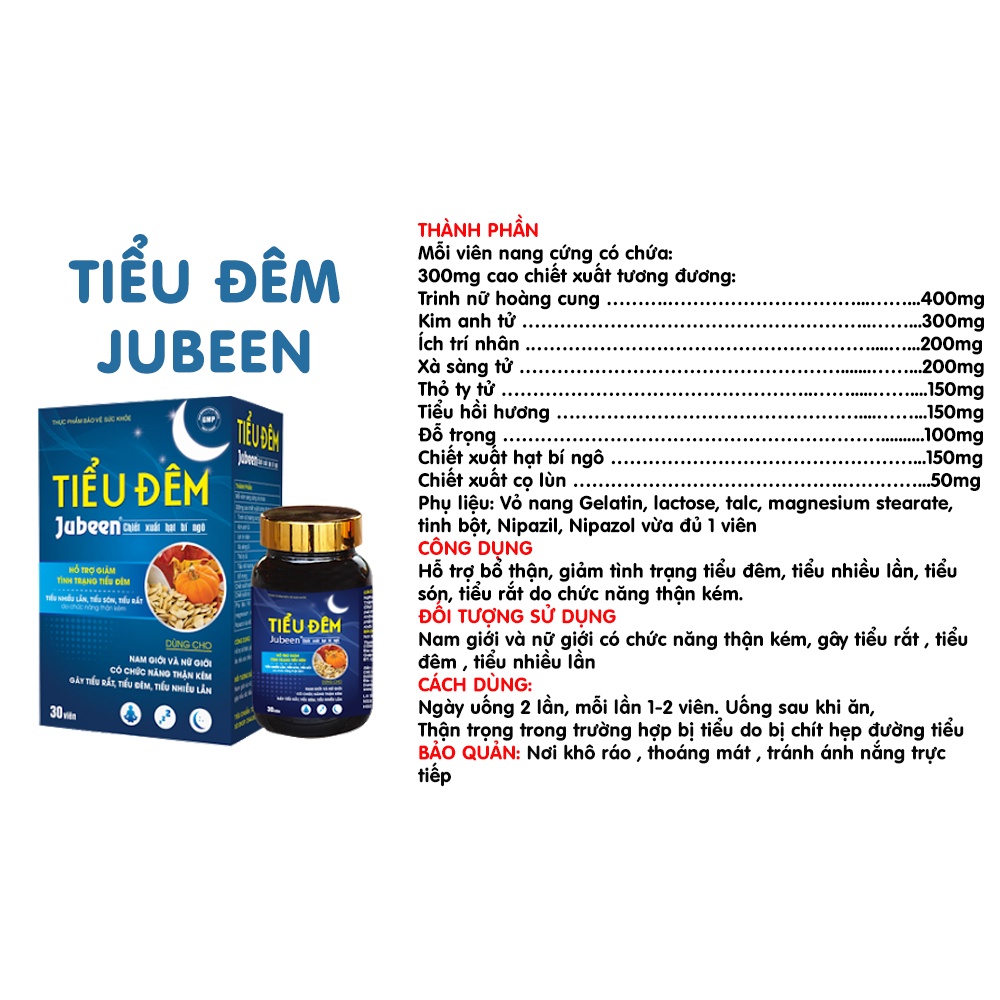 🌟 Tiểu đêm và thận kém không còn là vấn đề với Jubeen 🌟 Hãy trải nghiệm ngay 🌟