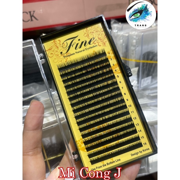 Lông mi nối Cong J ( 0.07 - 0.10 - 0.15 ) độ cong J siêu tự nhiên