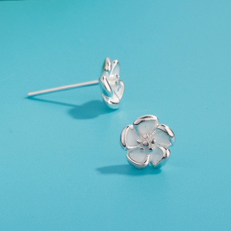 Bông Tai Hình Hoa Năm Cánh Màu Sắc Thời Trang Đơn Giản Cho Nữ