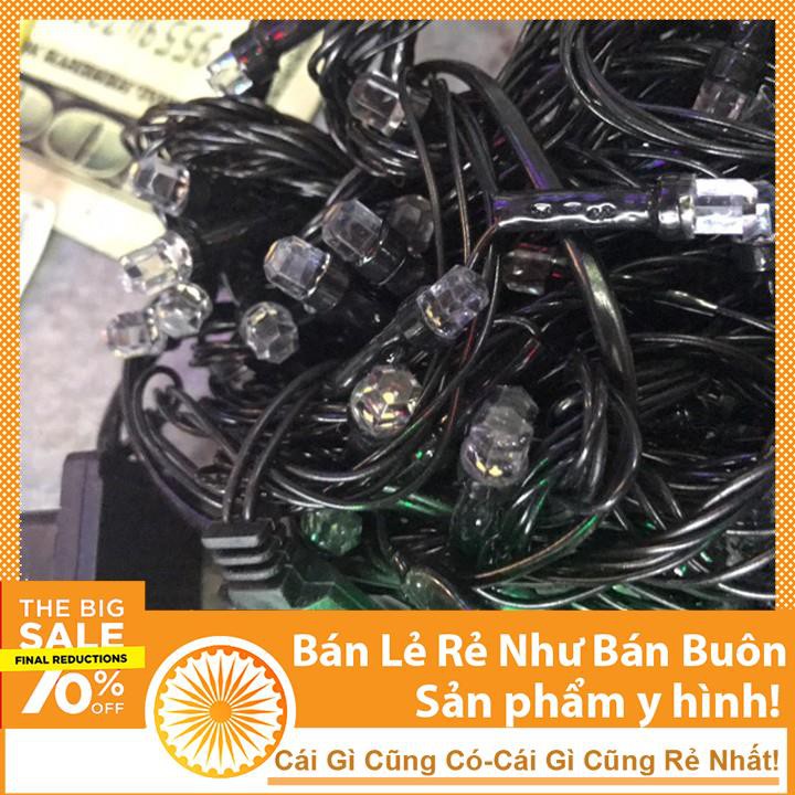 Dây Đèn Led Hình Viên Kim Cương 50m Màu Trắng