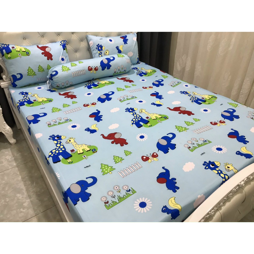 Drap thun Hàn Quốc mẫu cho bé, rất dễ thương bé nhìn sẽ thích, có may size theo yêu cầu