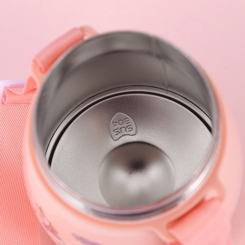 Bình nước bình giữ nhiệt bình giữ nhiệt cute có ống hút inox 304 không rỉ an toàn 1000ml