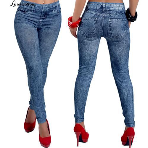 Quần Legging Giả Jean Thời Trang Nữ