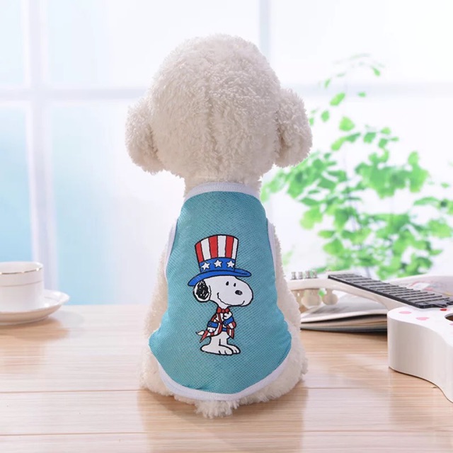 ÁO LƯỚI CHO CHÓ MÈO HÌNH CHÓ SNOOPY