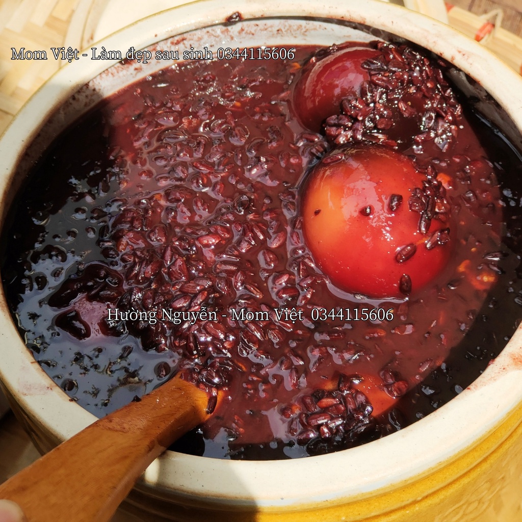 (NGUYÊN TRỨNG) 1LÍT  NẾP CẨM TRỨNG GÀ HẠ THỔ | BA TRĂNG NGUYÊN CÁI (HANDMADE)