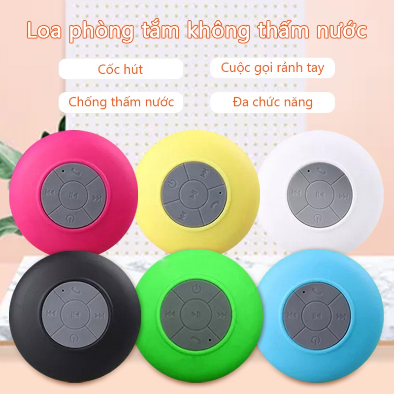 Loa Bluetooth Chống Nước Di động Mini Cho Android IOS Giá Treo Tường Phòng Tắm Dễ Thương
