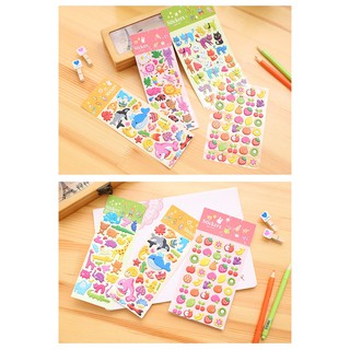 Sticker set hình dán nổi cute