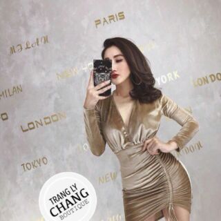 Đầm body nhung cao cấp